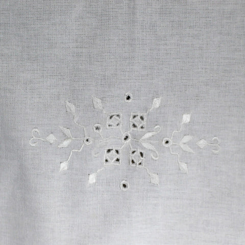 White Embroidered Tablecloth