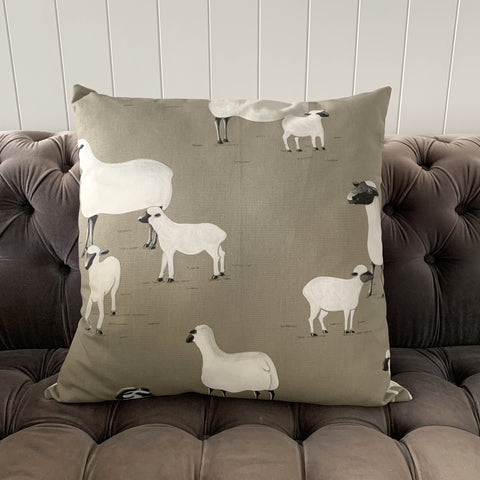 Sheep Cotton Cushion Cover