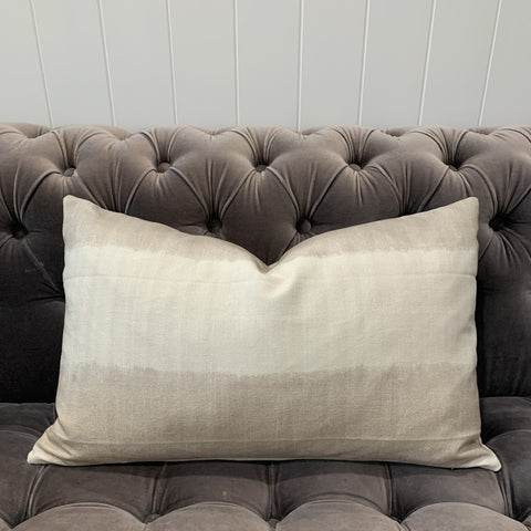 Cream & Fawn Cotton Cushion Cover