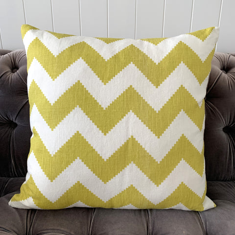 Light Mustard Linen Cotton Cushion Cover