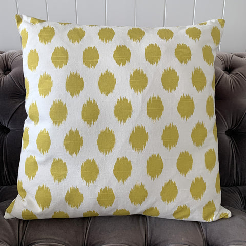 Light Mustard Cotton Cushion