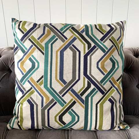 Geometric Cotton Cushion Cover