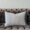 Blue Stripe Cotton Cushion Cover